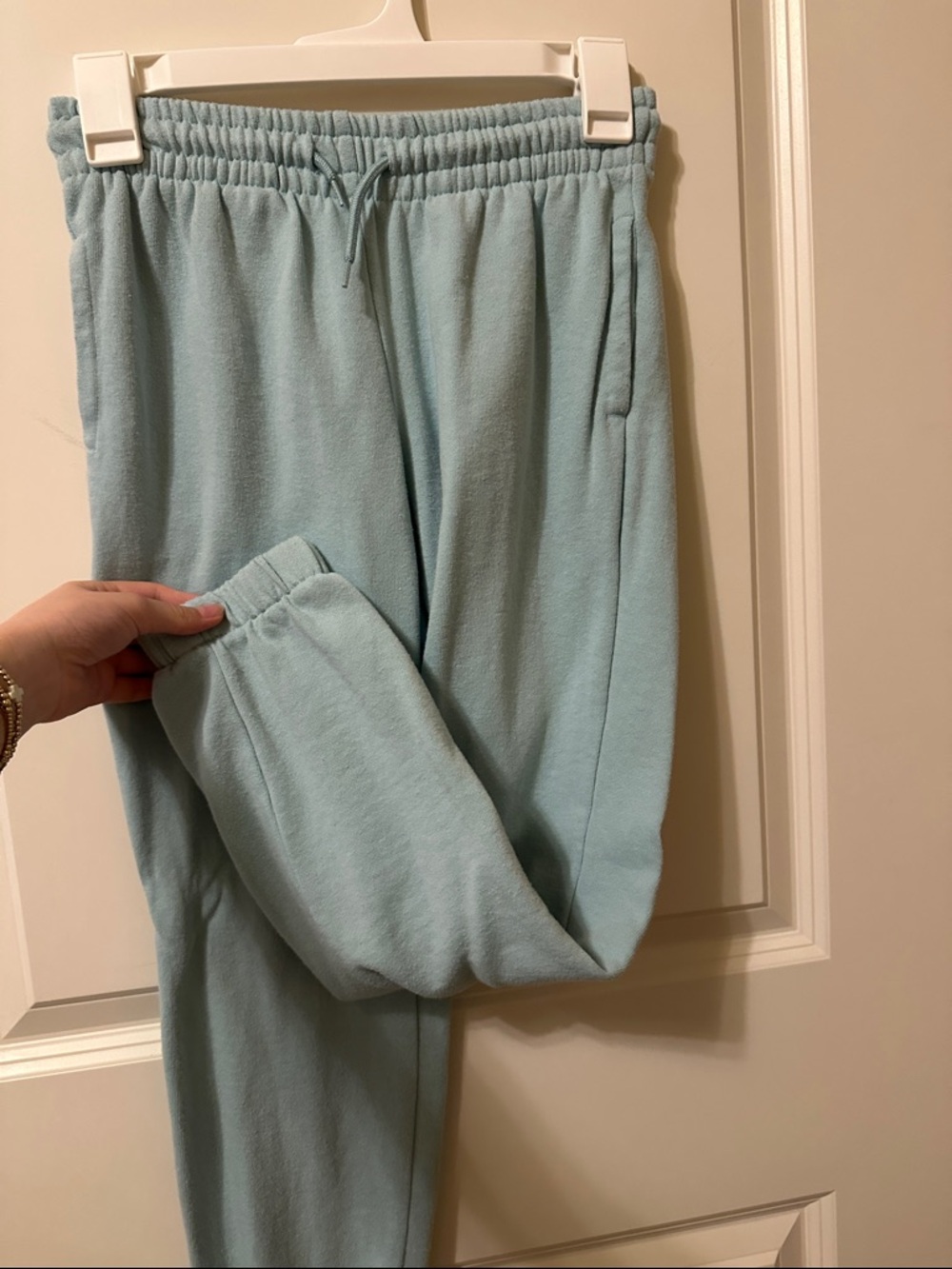 Athletic Works Light Blue Fleece Jogger Pants